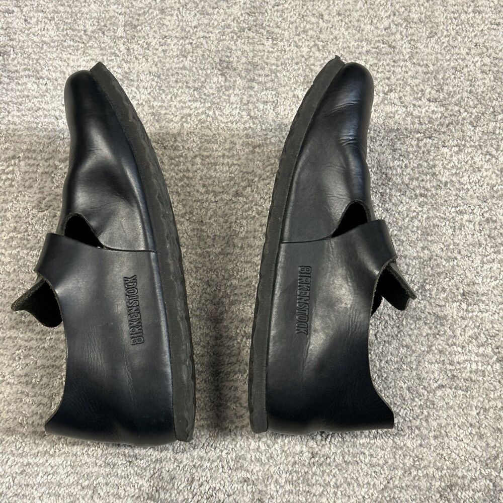 Birkenstock London Oiled Leather Clogs Black EU 37 US 7 Narrow Width Shoes - Picture 9 of 9